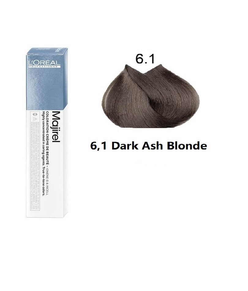 L'Oréal Professionnel Majirel Permanent Colour 6.1 Dark Ash Blonde