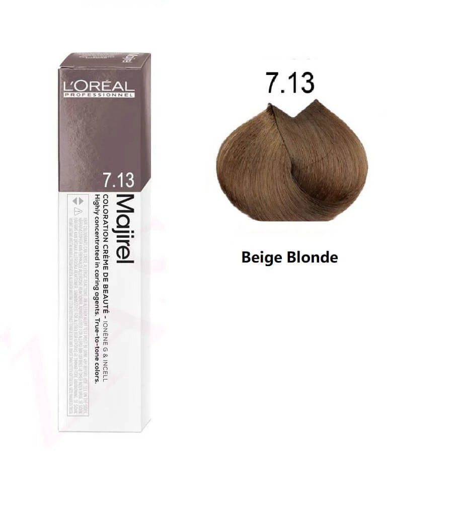 L'Oréal Professionnel Majirel Permanent Colour 7.13 Beige Blonde